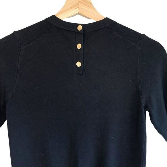 Zara Fitted Knit Black Classic T Shirt - Picture 6 of 9